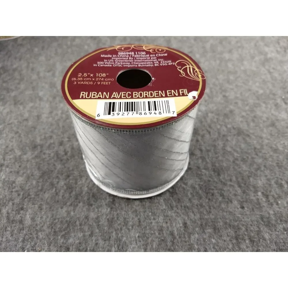 Golden Splendor Metallic Ribbon Wired 2.5